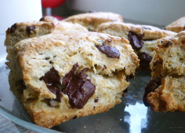 Scones aux pépites de chocolat