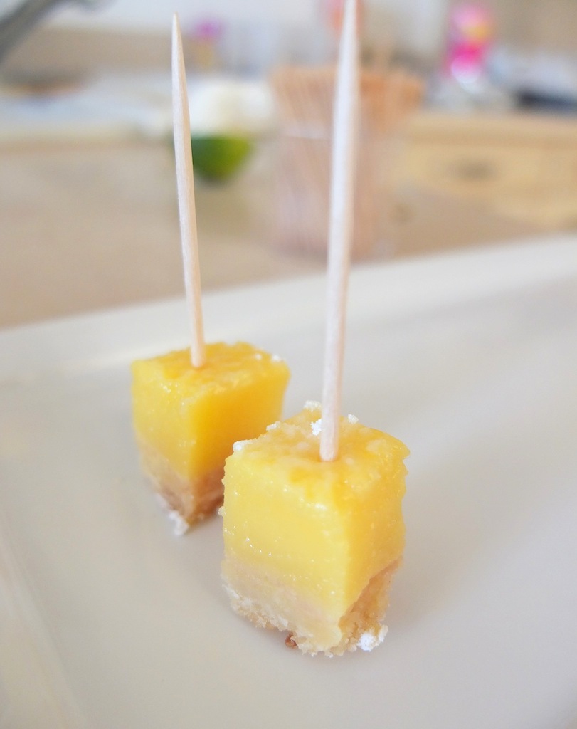 Mini carrés citron -