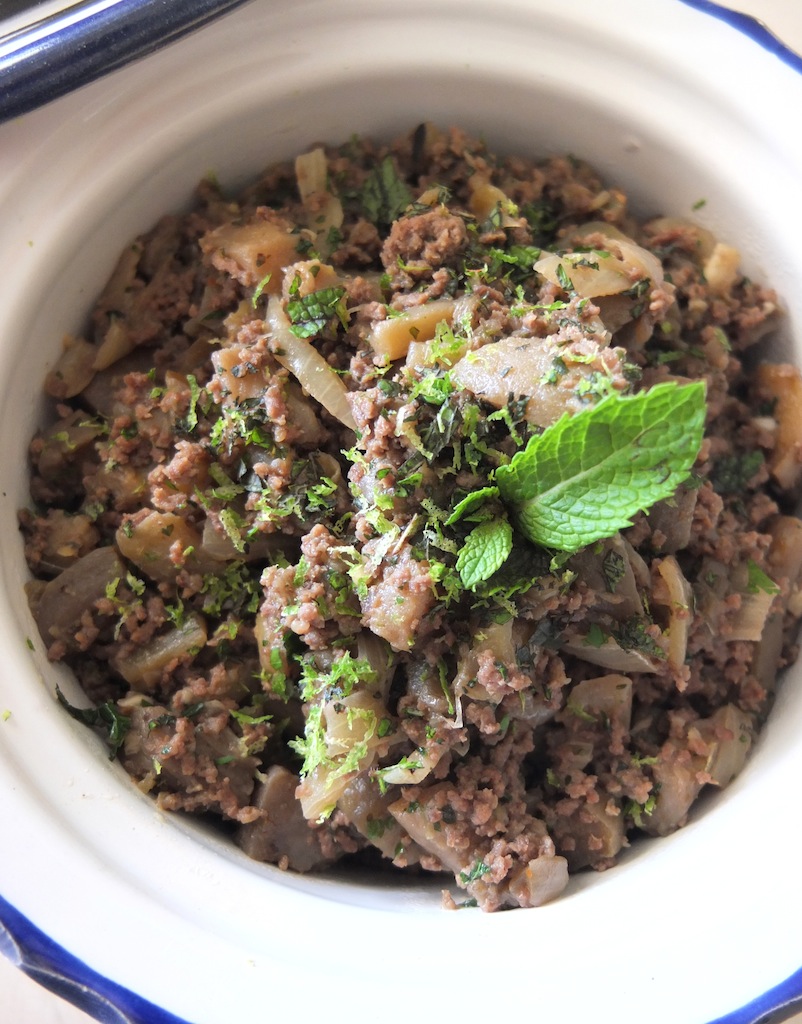Boeuf:Aubergines à la Thaï