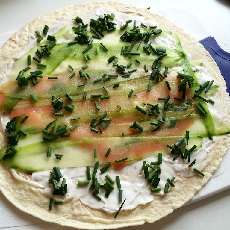 Wraps saumon:concombre